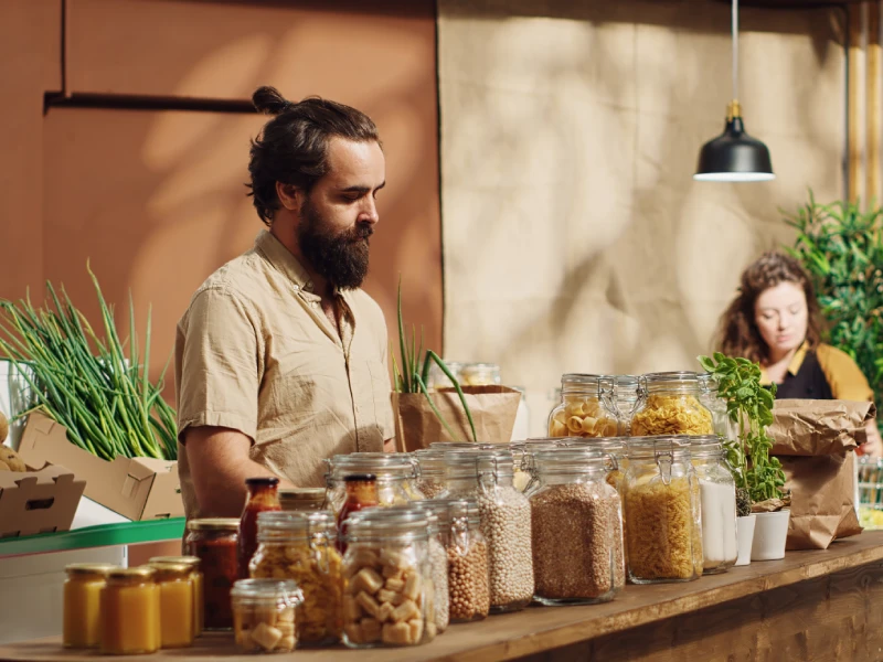 אחסון מזון טבעוני
